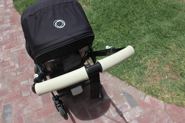 bugaboo cameleon handlebar covers Cream Handlebar Covers – Lux and Leather